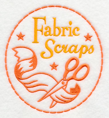 Crafty Notions Label: Fabric Scraps