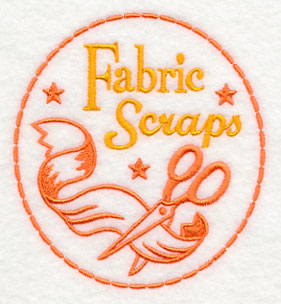 Crafty Notions Label: Fabric Scraps
