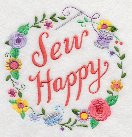 Sew Happy Wreath