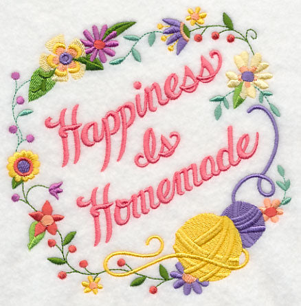 Happiness Is Homemade Wreath