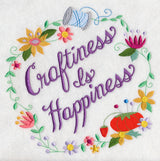 Craftiness Is Happiness Wreath