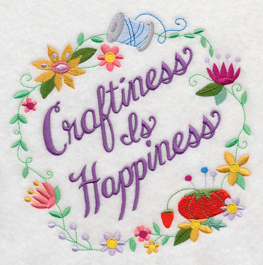Craftiness Is Happiness Wreath