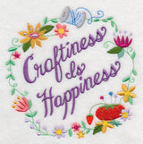 Craftiness Is Happiness Wreath