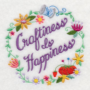 Craftiness Is Happiness Wreath