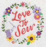 Love To Sew Wreath