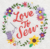Love To Sew Wreath