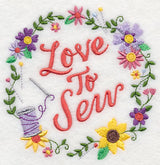 Love To Sew Wreath