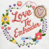 Love To Embroider Wreath