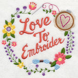 Love To Embroider Wreath