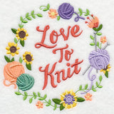 Love To Knit Wreath