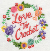 Love To Crochet Wreath