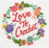 Love To Crochet Wreath