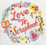 Love To Scrapbook Wreath
