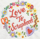 Love To Scrapbook Wreath