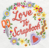 Love To Scrapbook Wreath