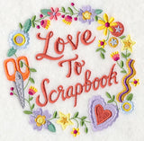Love To Scrapbook Wreath