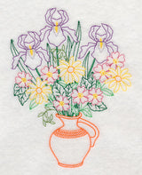 Iris and Daisy Bouquet (Vintage)