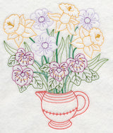 Pansy and Daffodil Bouquet (Vintage)