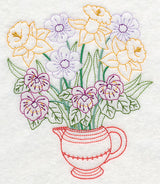 Pansy and Daffodil Bouquet (Vintage)