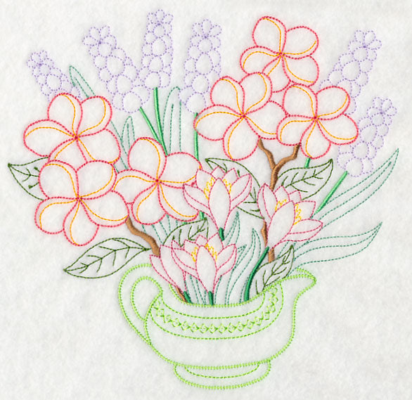 Frangipani and Hyacinth Bouquet (Vintage)