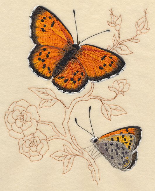 Lustrous Copper on Delicate Branches