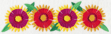 Flourishing Firewheel Border