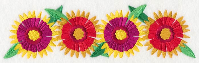 Flourishing Firewheel Border