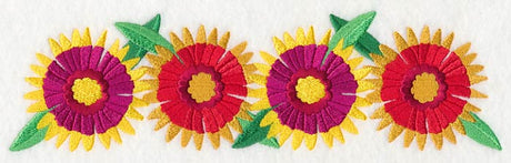 Flourishing Firewheel Border