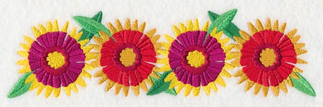 Flourishing Firewheel Border