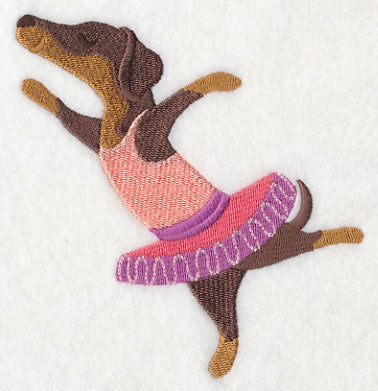 Dancing Dachshund Arabesque