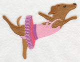 Dancing Dachshund Grande Arabesque