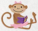 Little Miss Monkey Reads a Book