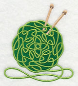Knotwork Yarn with Knitting Needle