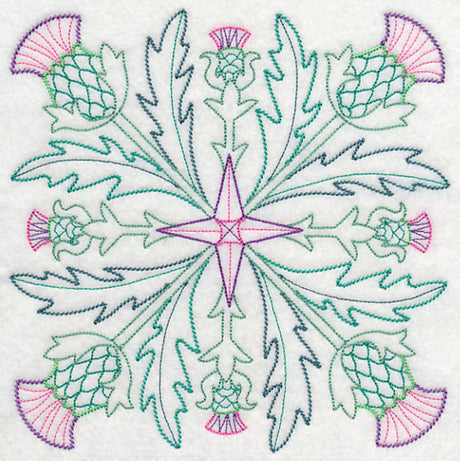 Celtic Thistle Square (Vintage)