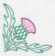 Celtic Thistle Corner 1 (Vintage)