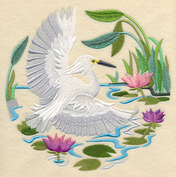 Snowy Egret Scene