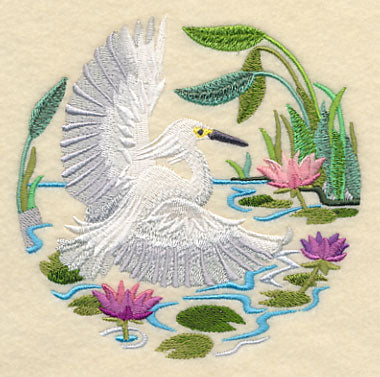 Snowy Egret Scene