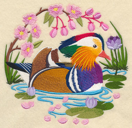 Mandarin Duck Scene
