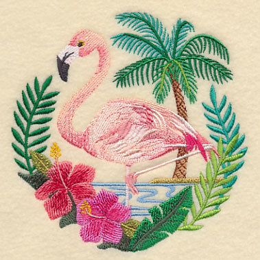 Flamingo Scene – Embroidery Library