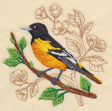 Oriole with Delicate Branches