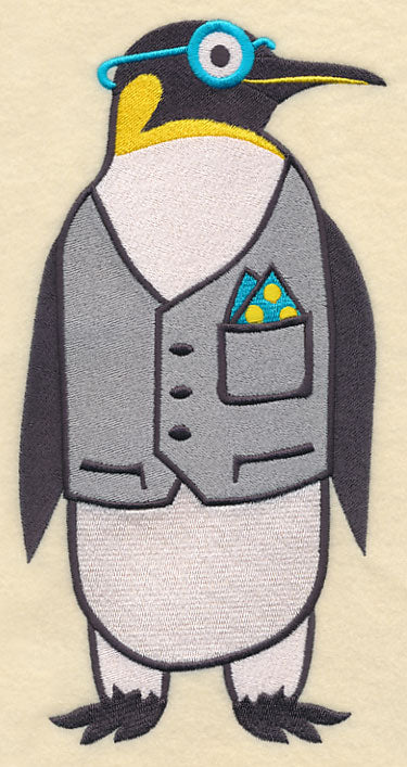 Brainy Penguin in Glasses