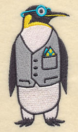 Brainy Penguin in Glasses