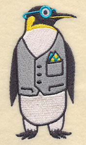 Brainy Penguin in Glasses