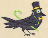 Brainy Raven in Glasses