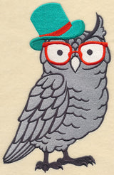 Brainy Owl in Glasses