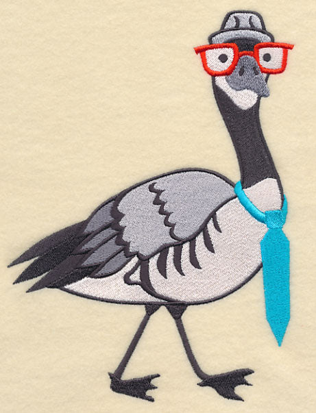 Brainy Canada Goose in Glasses