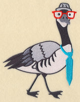 Brainy Canada Goose in Glasses