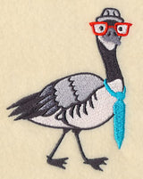 Brainy Canada Goose in Glasses