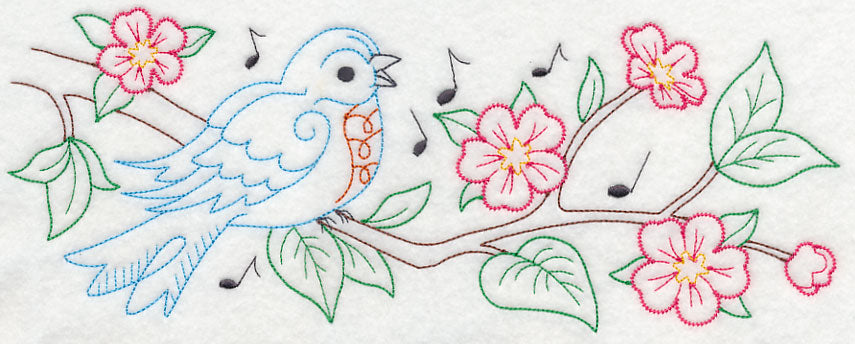 Singing Bluebird Border (Vintage)