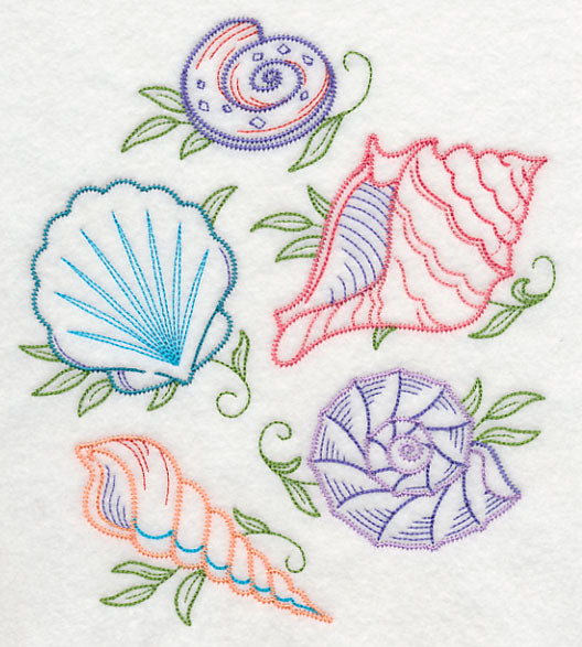 Seashell Shore Collage (Vintage)